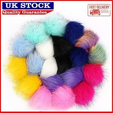 20/40X Faux Fur Pom Poms 10 cm