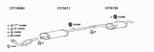 Exhaust system for peugeot - exhaust,