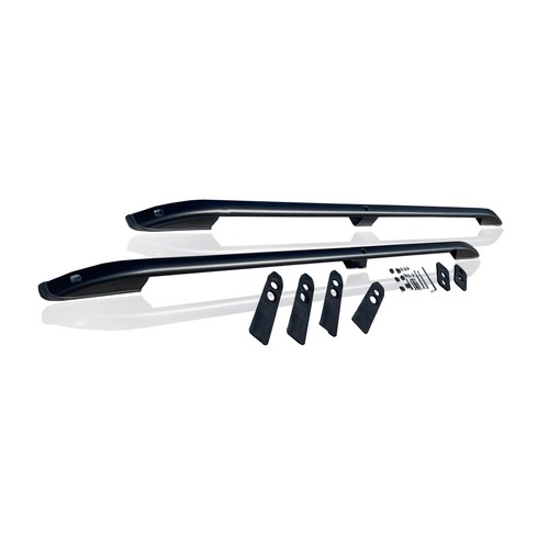 Black aluminium roof - aluminium, rails