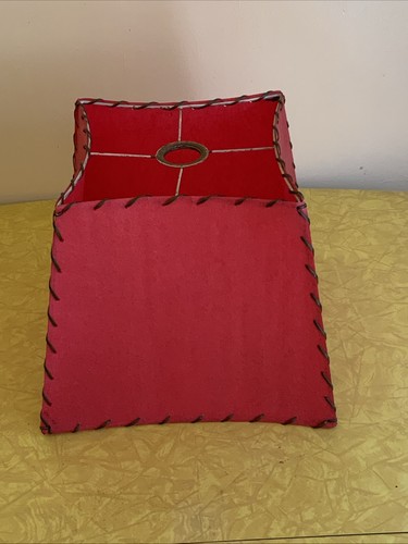 Vintage vellum fiberglass - vellum, red