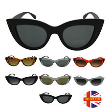Women Cat Eye Sunglasses Celebrity Designer Retro Vintage Shades New Fashion UK