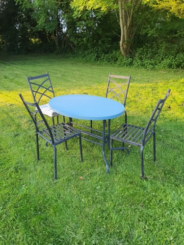 Kitchen table sky blue formica - kitchen,