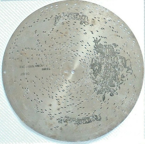 Antique disc music box - disc, of