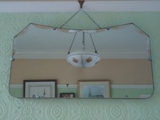 Vintage Large Art Deco Beveled
