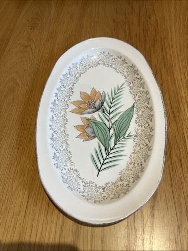 Royal tudor ware oval - oval, plate