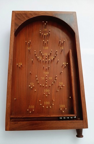 Vintage wooden bagatelle - wooden,