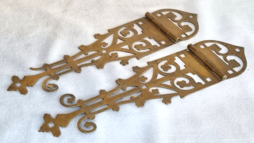 Antique pair ornate long - antique,