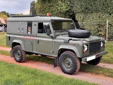 Ex RAF Combat Land Rover Defender 110 Helicopter Force Support Vehicle