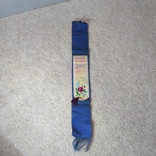 Vintage STEVENS Silk Bookmark WITH EVERY GOOD WISH Flowers colour 