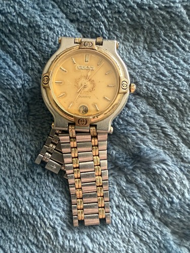 Gucci 9000m two - two-tone, stainless