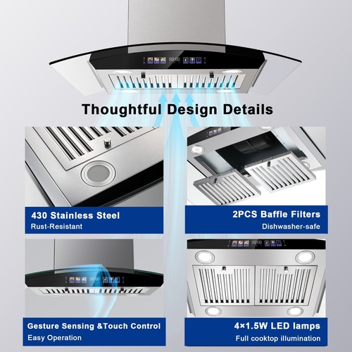 Island range hood - 30inch, 700