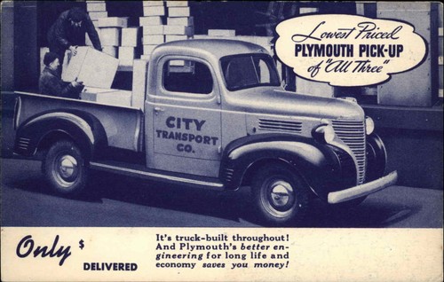 Plymouh pickup pick truck - pickup,