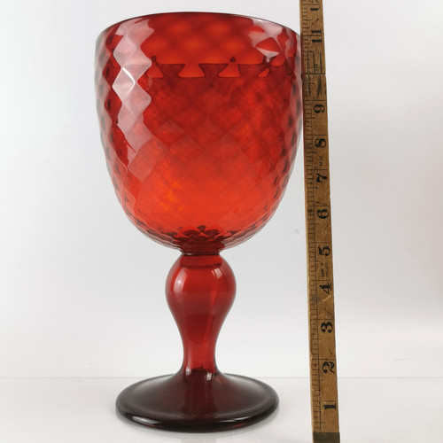 Giant vintage handblown ruby - vintage,