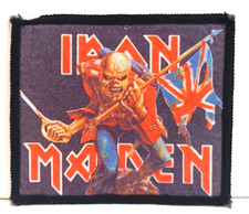 VINTAGE IRON MAIDEN TROOPER PATCH METAL ROCK 9cm x 8cm