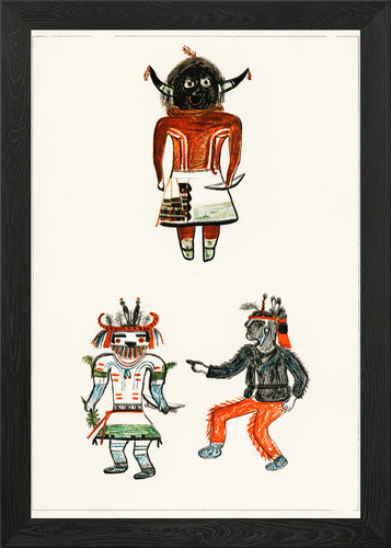 Native american kachina dolls - native,