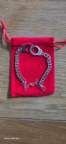 Steel handcuff chain bracelet - handcuff,
