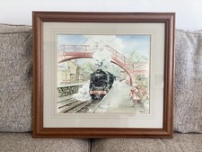 34101 Hartland Steam Train at Goathland Station Painting.