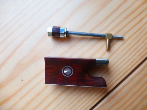 Unusual violin bow frog and - unusual,