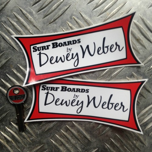 Dewey webser surf stickers - 2x,