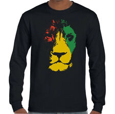 Jamaica Lion Mens Reggae T-Shirt Jamaican Flag Rastafarian Rasta