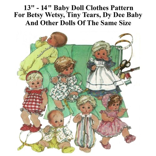 Baby doll clothes - 14",