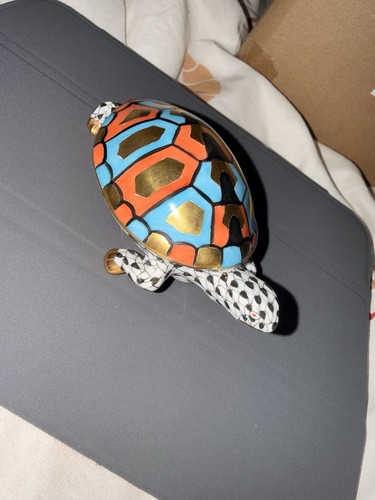 Herend porcelain tortoise - herend,