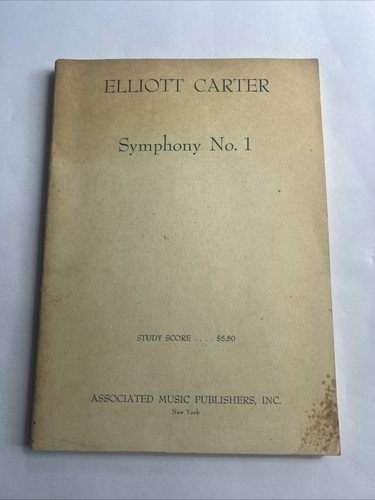 Elliot carter symphony - elliot, no.1