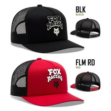 Fox Racing Racewear Mesh Trucker Hat Black / Red Baseball Cap