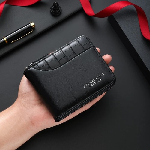 Mens wallet with - with, zipper