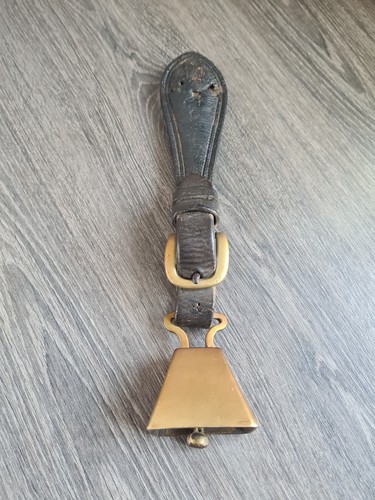 Vintage brass cow - bell, on