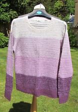 Lovely Fat Face Alpakka Blend Jumper - Shades of Purple VGC - Size 8 (Fit 10/12)