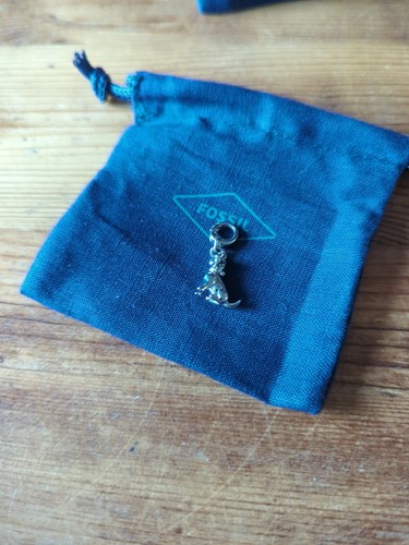 New rare fossil dog charm - fossil,
