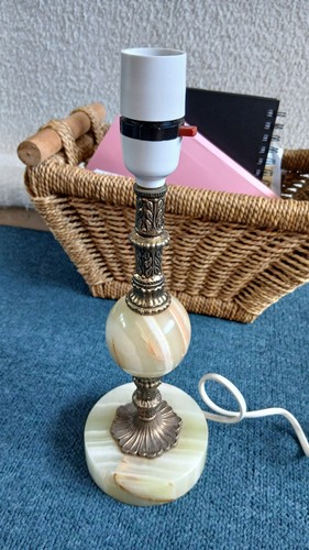 Onyx vintage table lamp - table, 12