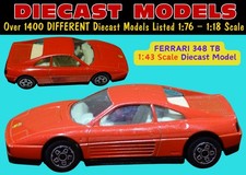 ROSSO CORSA FERRARI 348TB (1989-1995) BURAGO 1:43 SCALE COLLECTORS DIECAST MODEL