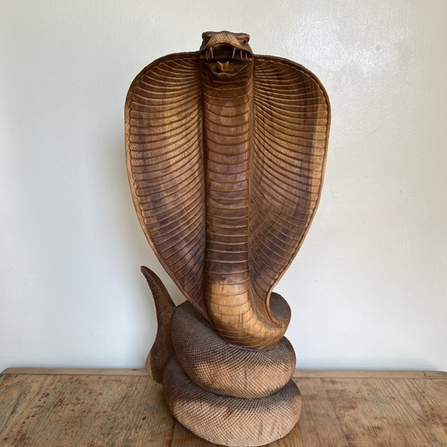 Vintage carved wooden coiled - vintage,