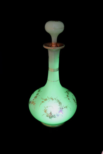 Antique french baccarat aqua - antique,