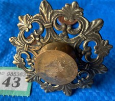 76mm Real CAST BRASS DOOR KNOCKER STRIKE PLATE striker Old VINTAGE Antique c1870