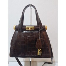 Russell & Bromley Brown Croc