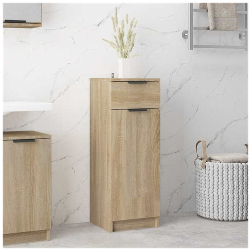 Bathroom cabinet slim sonoma - bathroom,