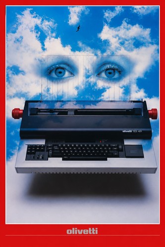 Vintage olivetti typewriter - vintage,