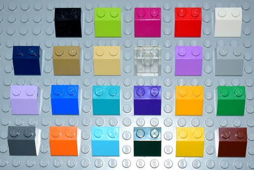 Lego brick slope 2x2 part - slope, ;