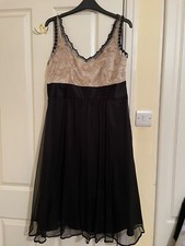 Black & Gold Next Signature dress  Size 12 VGC