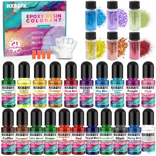 Epoxy resin pigment set - set, 21