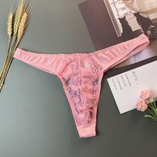 Sissy Men Satin Lace Frilly