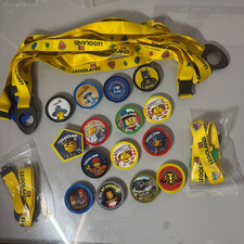 LEGOLAND POP BADGE &  LANYARD COLLECTION + CHESSINGTON + LONGLEAT