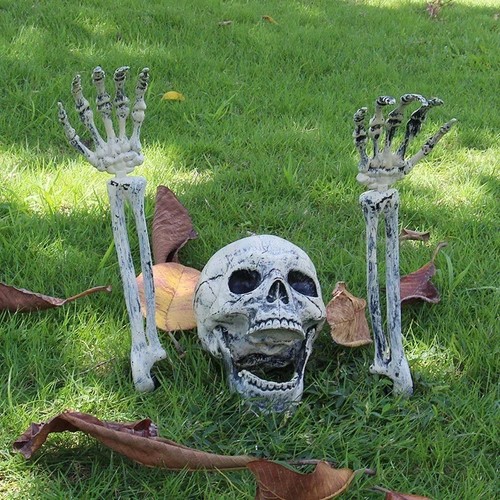 3pcs realistic skeleton - skeleton, stakes