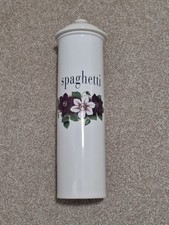 Vintage Kernewek Ceramic Spaghetti Jar