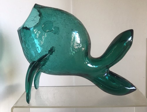 Vintage blenko glass guppy - blenko,