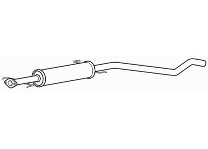 Centre exhaust middle silencer - exhaust,