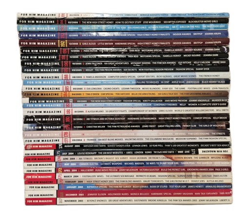 Fhm magazine 2003 2006 joblot - magazine,